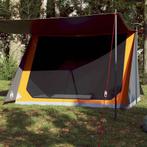 vidaXL Tent 2-persoons waterdicht grijs en oranje, Verzenden, Nieuw