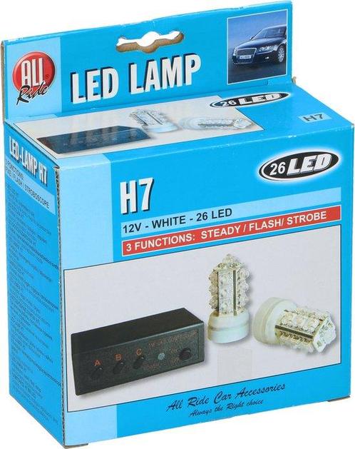 Tweedekans | All Ride H7 Autolampen - LED - 26 LED- 12 V -, Auto diversen, Auto-accessoires, Ophalen of Verzenden