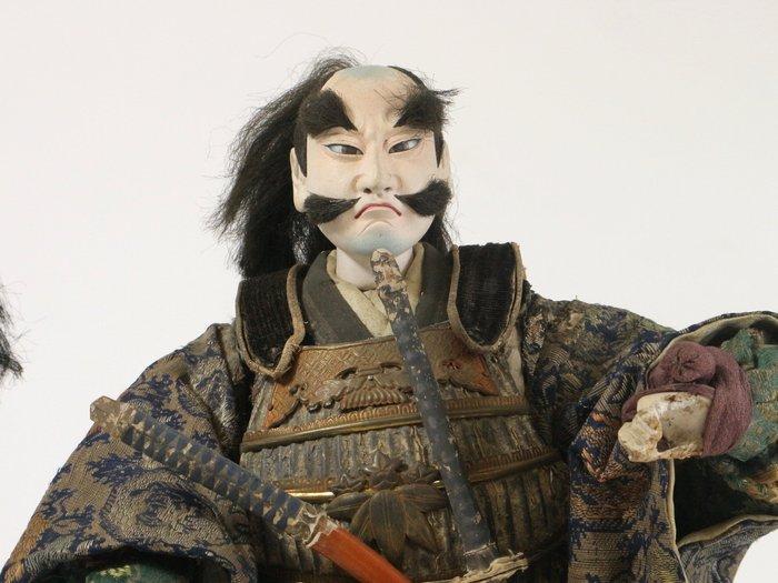 Antique Japanese Warrior Dolls Set of 3 - Pop - Japan, Antiquités & Art, Antiquités | Autres Antiquités