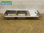 RVS Spoelblad Dubbele spoelbakken 200 x 70 cm Horeca, Zakelijke goederen, Ophalen of Verzenden, Nieuw in verpakking