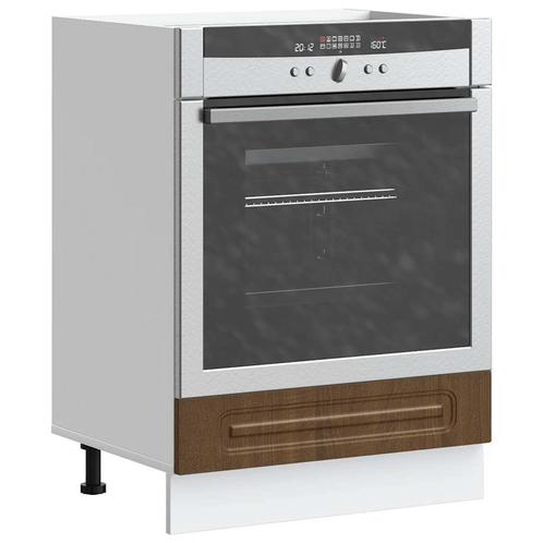 vidaXL Ovenkast Kalmar bewerkt hout bruin eikenkleur, Huis en Inrichting, Kasten | Overige, Nieuw, Verzenden