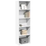 vidaXL Boekenkast 60x30x189 cm bewerkt hout wit, Verzenden, Nieuw