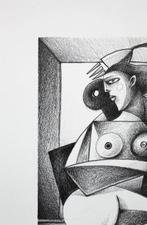 Jone Hopper - Etude pour muse assise sur un coussin, Antiek en Kunst