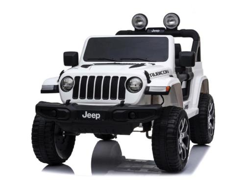 Jeep Wrangler Rubicon, 12 volt elektrische kinderauto, Leder, Kinderen en Baby's, Speelgoed | Buiten | Accuvoertuigen, Ophalen of Verzenden