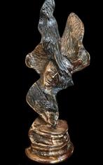 Yves Lohe (1947) - sculptuur, Buste de femme - 44 cm - Brons, Antiek en Kunst