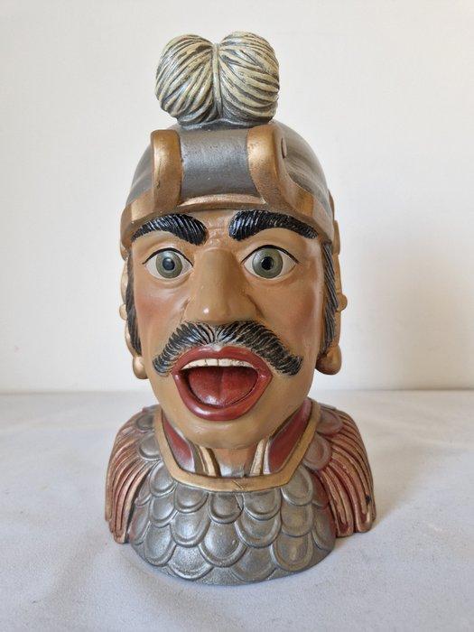 sculptuur, gaper - 20 cm - gemalen natuursteen, Antiek en Kunst, Curiosa en Brocante