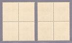 Oostenrijk 1922 - 2 blokken van vier postzegels, niet, Gestempeld