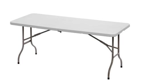 Inklapbare Buffettafel | Kunststof/Staal | Wit Blad | Grijs, Zakelijke goederen, Horeca | Keukenapparatuur, Nieuw in verpakking