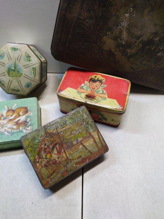 diverses - Blikken speelgoed - Boîte à biscuits publicitaire, Antiek en Kunst, Antiek | Speelgoed