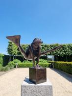 Beeldje - Jumping frog - NO RP - Brons, Antiek en Kunst