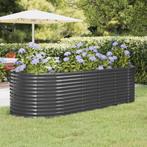 vidaXL Plantenbak 249x100x68 cm gepoedercoat staal, Verzenden, Nieuw