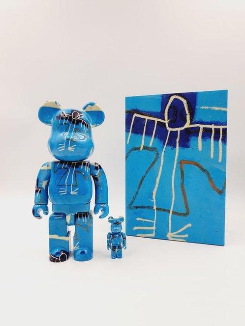 Jean Michel Basquiat (after) x Medicom Toy - Be@rbrick Jean, Antiek en Kunst, Kunst | Schilderijen | Modern