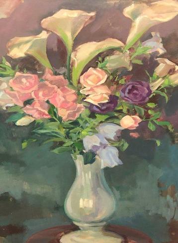 Jane Dameron (1917-?) - Vase à Fleurs