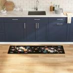 vidaXL Keuken Mat Bloemen Bloemen 45 x 150 cm Fluweel, Tuin en Terras, Deurmatten, Verzenden, Nieuw