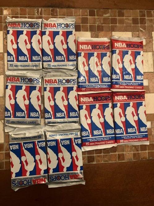 1990/91 - NBA Hoops - Basketball Cards - 10 Pack, Hobby & Loisirs créatifs, Jeux de cartes à collectionner | Autre