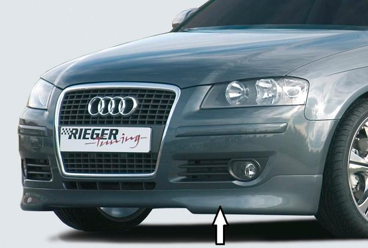 Rieger spoilerlip | Audi A3 8P 2005-2008 3D / 2004-2008 Spor, Auto diversen, Tuning en Styling, Verzenden