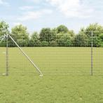 vidaXL Euro hek met 7 spike palen 1x10 m gegalvaniseerd, Tuin en Terras, Tuinhekken en Hekwerk, Verzenden, Nieuw
