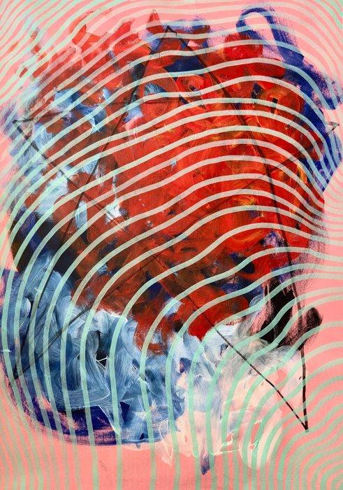 Lao Gonzalez - Pulsating Vibration IV, XL, No Reserve, Antiek en Kunst, Kunst | Schilderijen | Modern