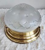 Plafondlamp - Messing, Glas, Antiek en Kunst