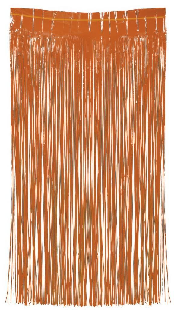 Oranje Deurgordijn 2m, Hobby en Vrije tijd, Feestartikelen, Nieuw, Verzenden