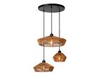 Lucide YUNKAI - Hanglamp - 60 cm - 3xE27 - Licht hout, Huis en Inrichting, Verzenden, Zo goed als nieuw