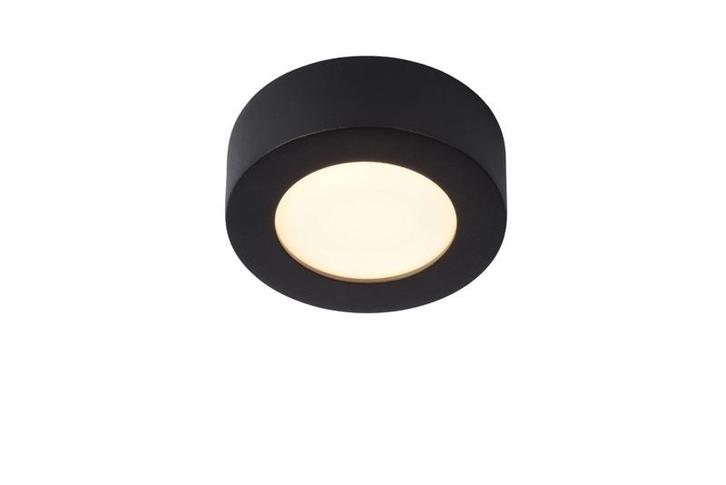 Lucide BRICE-LED - Badkamerlamp zwart 12cm rond dimbaar, Huis en Inrichting, Lampen | Plafondlampen, Nieuw, Verzenden