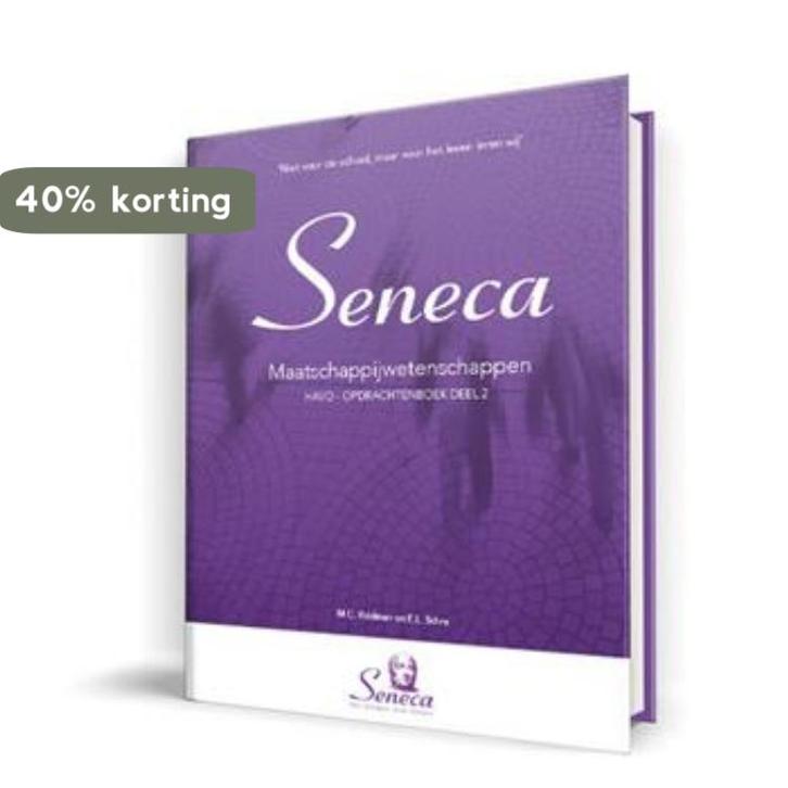 Seneca maatschappijwetenschappen / havo opdrachtenboek deel, Boeken, Schoolboeken, Zo goed als nieuw, Verzenden