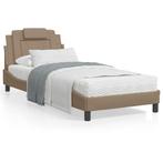 vidaXL Cadre de lit avec tête de lit Cappuccino 80x200, Maison & Meubles, Chambre à coucher | Lits, Neuf, Verzenden