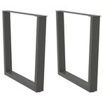 vidaXL Eettafelpoten 2 st V-vormig 80x(72-73,3) cm staal, Verzenden, Nieuw