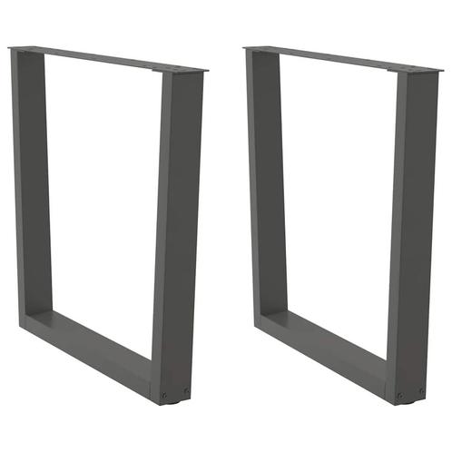 vidaXL Eettafelpoten 2 st V-vormig 80x(72-73,3) cm staal, Huis en Inrichting, Tafelonderdelen, Nieuw, Verzenden