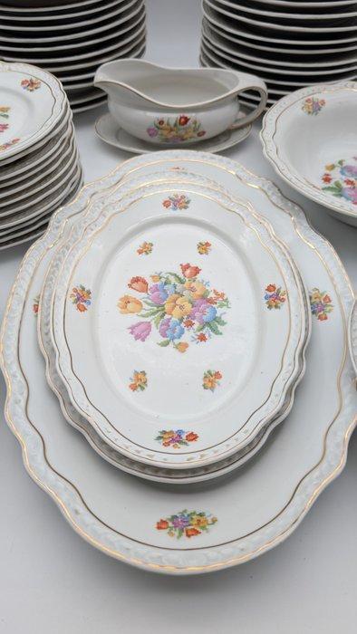 Jäger - Service de table (49) - Service de vaisselle floral, Antiek en Kunst, Antiek | Meubels | Tafels