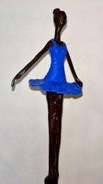 Abdoulaye Derme - sculptuur, Danseuse - 70 cm - Koud geverfd