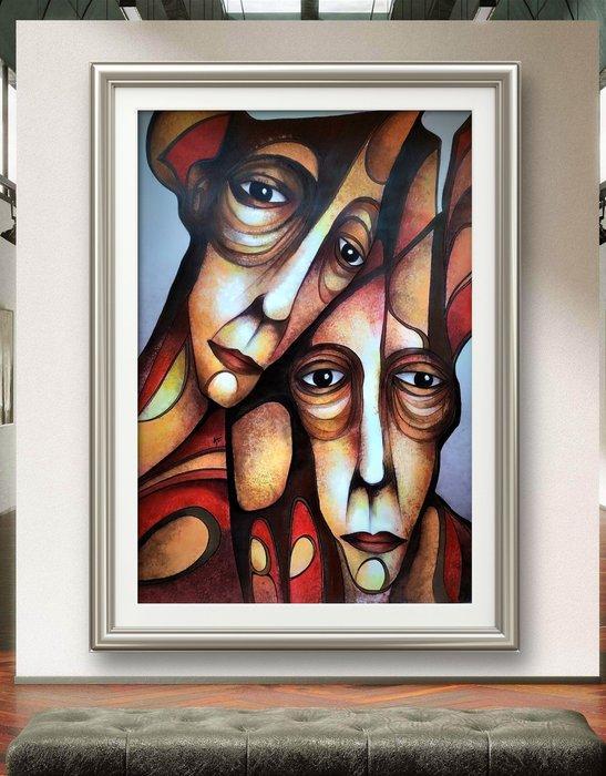Alvise Bon - Umanità distorta, Antiek en Kunst, Kunst | Schilderijen | Modern