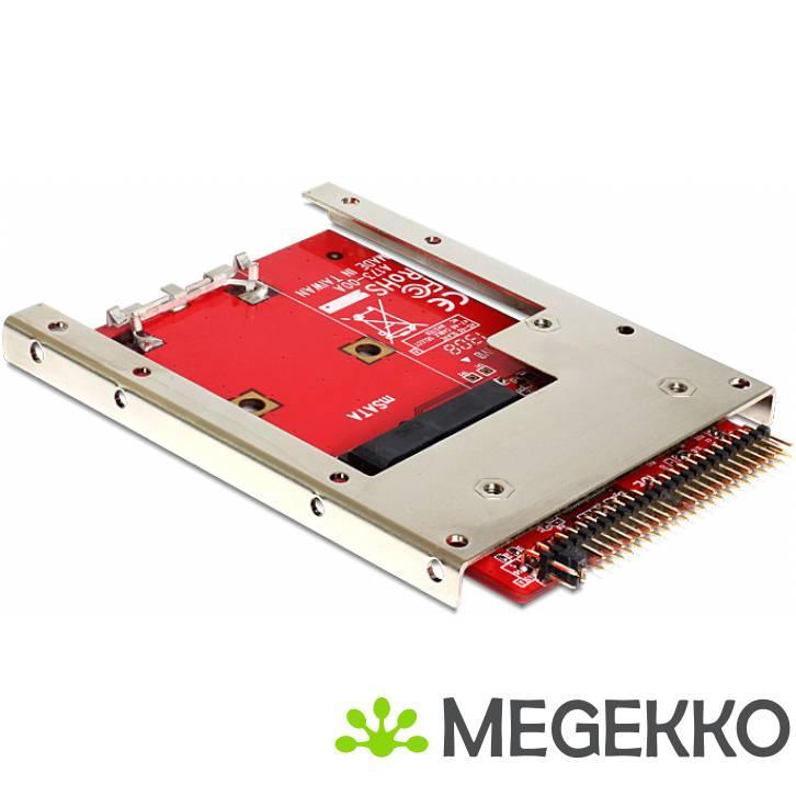 Delock 62495 Konverter IDE 44 Pin > mSATA met 2,5  Rahmen -, Informatique & Logiciels, Cartes réseau, Envoi