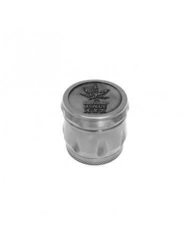 Embossed Kruidengrinder Legalize Zilver, Verzamelen, Rookartikelen, Aanstekers en Luciferdoosjes, Nieuw, Verzenden