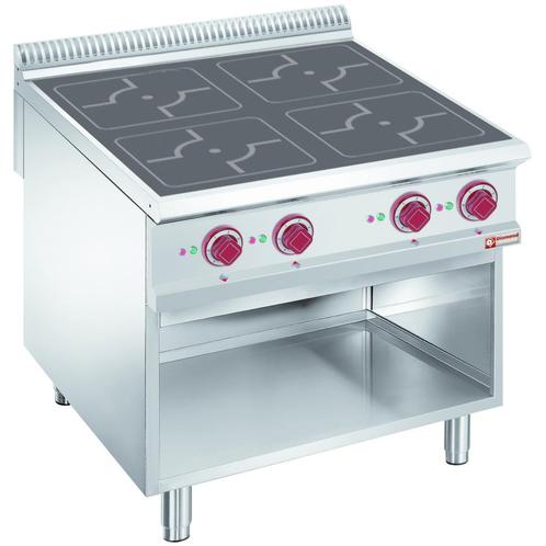 Fornuis | Elektrisch | 4 Inductie Kookplaten | Open Kast |, Zakelijke goederen, Horeca | Keukenapparatuur, Nieuw in verpakking