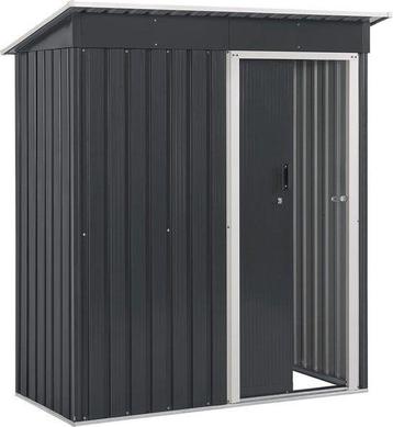 Tweedekans | Metalen tuinhuis S - Antraciet - Incl. beschikbaar voor biedingen