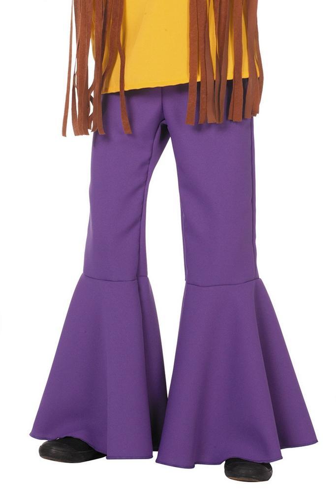 Hippie 60S Broek Paars Kind, Kinderen en Baby's, Carnavalskleding en Verkleedspullen, Nieuw, Verzenden