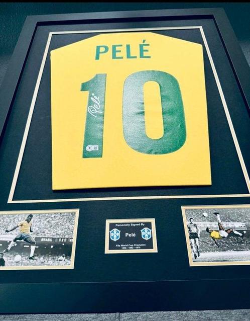 Pelé signed Brasil Jersey - Wereldkampioenschap Voetbal -, Verzamelen, Overige Verzamelen