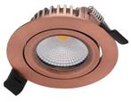 IP44 LED inbouwspot kantelbaar 5 Watt Dim to Warm, Verzenden, Nieuw, Aluminium, Netvoeding