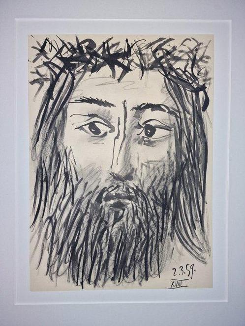 Pablo Picasso (1881-1973) - El Cristo de la Pasion 2.3.59, Antiquités & Art, Art | Peinture | Classique