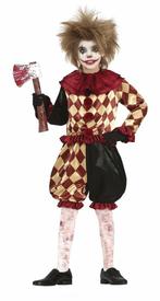 Horror Clown Halloween Kostuum Kind Rood, Verzenden