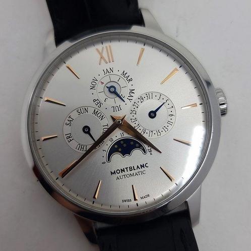 Montblanc - Heritage Perpetual Calendar Moonphase - 110715 -, Handtassen en Accessoires, Horloges | Heren
