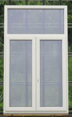 pvc raam , chassis , venster 122 x 208  4stuks, Bricolage & Construction, Raamkozijn, Ophalen of Verzenden