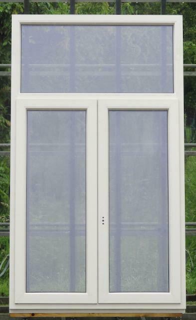 pvc raam , chassis , venster 122 x 208  4stuks, Bricolage & Construction, Châssis & Portes coulissantes, Enlèvement ou Envoi