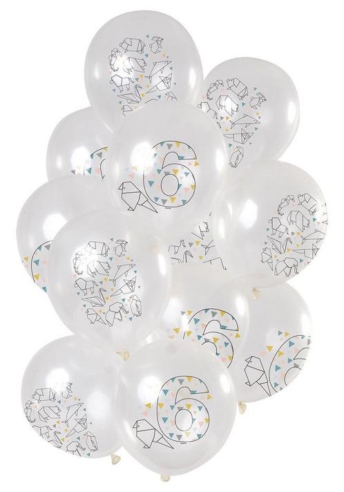 Ballonnen 6 Jaar Origami 30cm 12st, Hobby & Loisirs créatifs, Articles de fête, Envoi