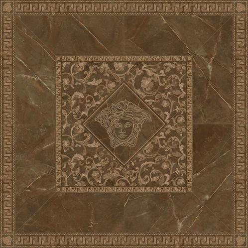 VERSACE Rosone Pulpis Marrone Decortegel 156x156 -, Doe-het-zelf en Bouw, Tegels, Ophalen of Verzenden
