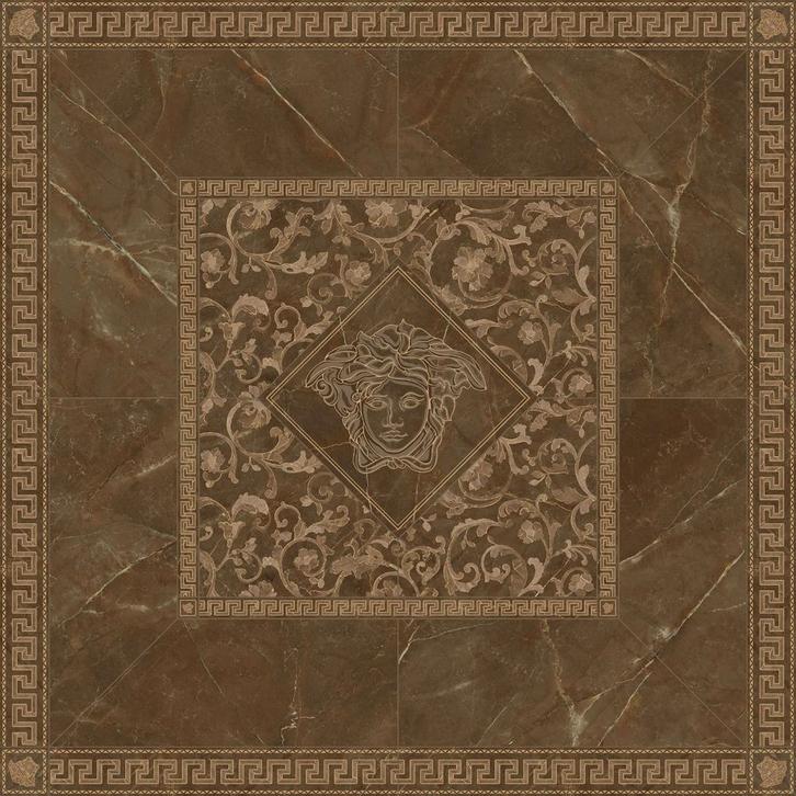 VERSACE Rosone Pulpis Marrone Decortegel 156x156 -, Doe-het-zelf en Bouw, Tegels, Ophalen of Verzenden
