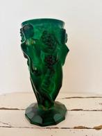 Curt Schlevogt - Vaas - Malachiet - Art Deco Malachiet Vaas, Antiek en Kunst