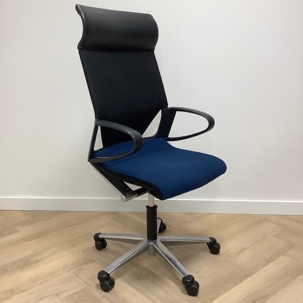 Wilkhahn Modus Ergo- bureaustoel, zwart - blauw, Huis en Inrichting, Bureaustoelen, Bureaustoel, Zwart, Gebruikt, Ergonomisch